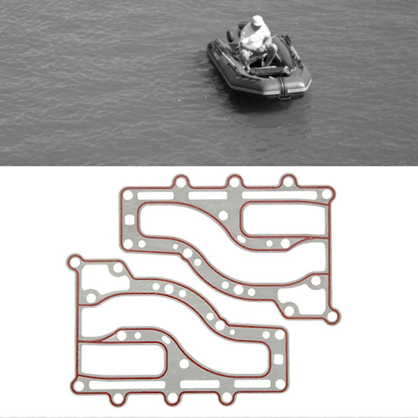 2st Utombords Avgaser Inre Kåpa Plast 63v 41112 A0 Båtmotorgasket För 2-takts 15hk Motormotor (W)
