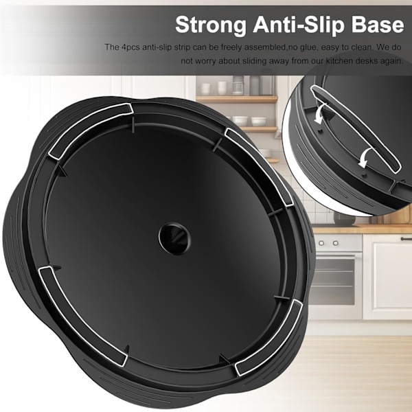 Kyllingrive Stor Kyllingbrystrive Verktøy Twist med Børste & Gaffel, Synlig Kjøttrivemaskin, Sterk Sklisikker Stripe, Ergonomisk Håndtak (W)