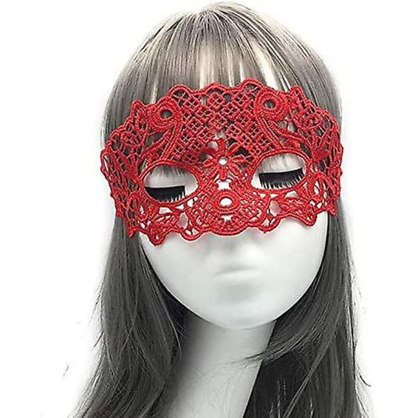 3-pakks Masquerade Kostymemaske Halv Ansikt Sexy Blondermaske Fest Prom Masquerade Halloween Maske [FW]