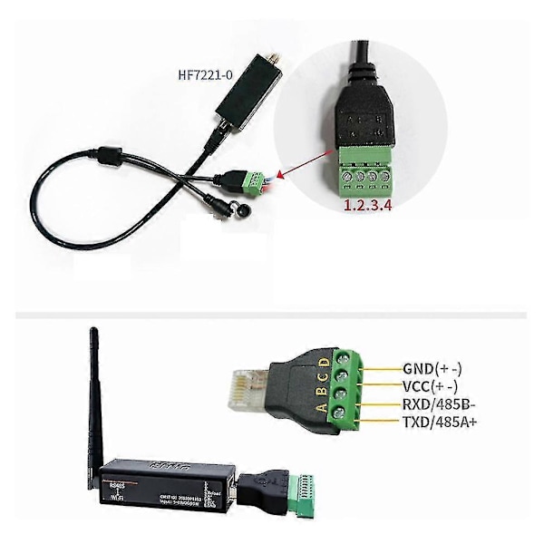 Serial Port Rs485 til Wifi Enhedsservermodulkonverter -ew11a-0 Modbus-protokol Datatransfer Via