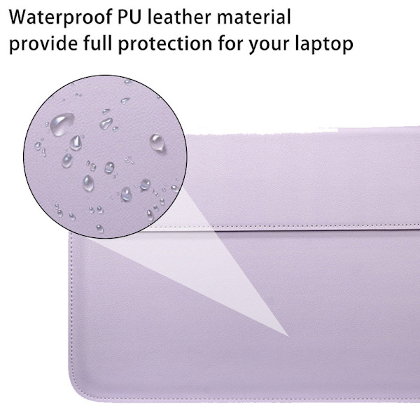 Faux Läder 13-tums Laptopfodral Kuvertväska (B)