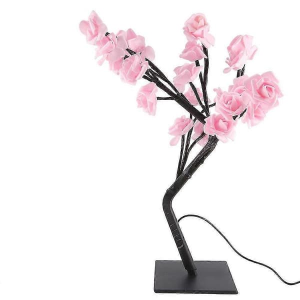 LED-belyst juleroselys Nattlampe USB-drevet