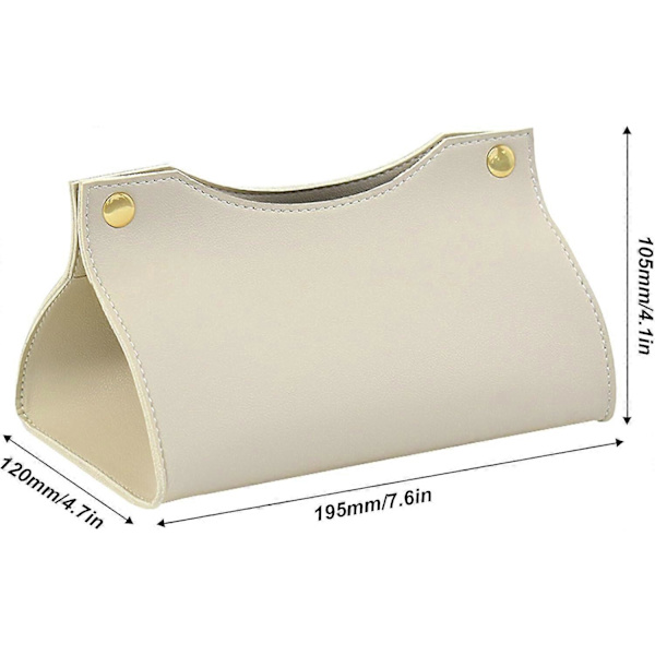 Modern Faux Läder Rektangulär Tissue Box Cover för Hemmet