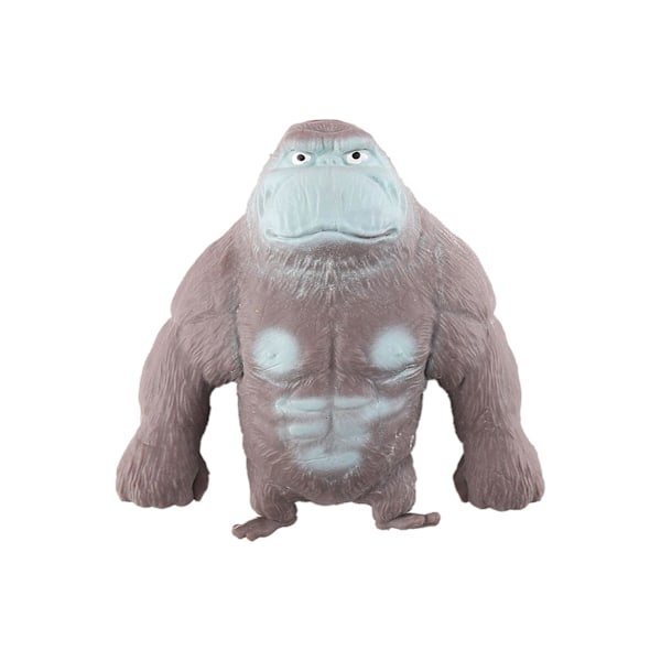 Simulering Gorilla Ape Stretchy Squish Antistress Klem Elastisk Ape Leke Grey 15*12