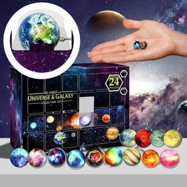 Solsystem Planeter Universum Hänge Adventskalender 24