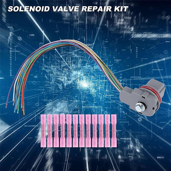 Magnetventil Reparationssæt 5R55S 5R55W Ledningsnet Pigtail Reparationssæt til Skiftmagnetventil (99622) (W)