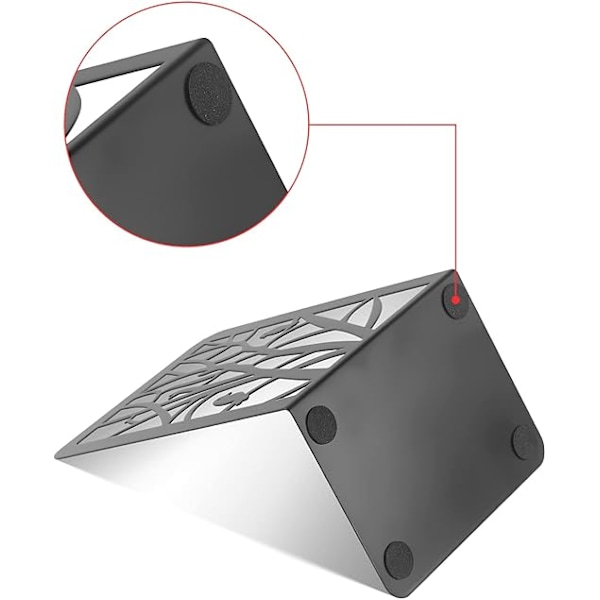 Metal bogstøtter (sort), 1 par bogstøtter til børn, trædesign