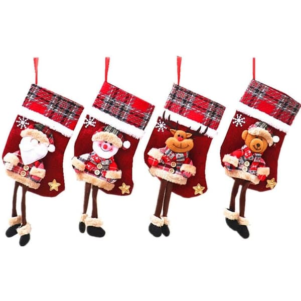 Julstrumpor Presentpåsar 4-delars set