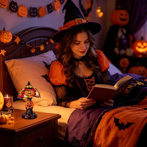 Halloween lykønskningskort, Halloween spøgelse græskar velsignelse postkort, pop-up lykønskningskort (W)