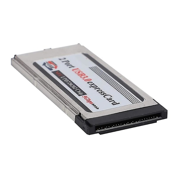 Höghastighets Dual 2 Port USB 3.0 Express Card 34mm Slot Express Card Pcmcia Converter Adapter för varv [fw]