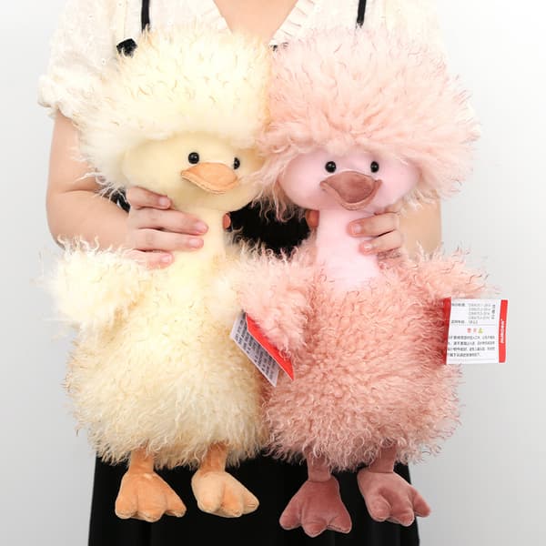 Flerfärgad fluffig ank-gosedjur för flickor