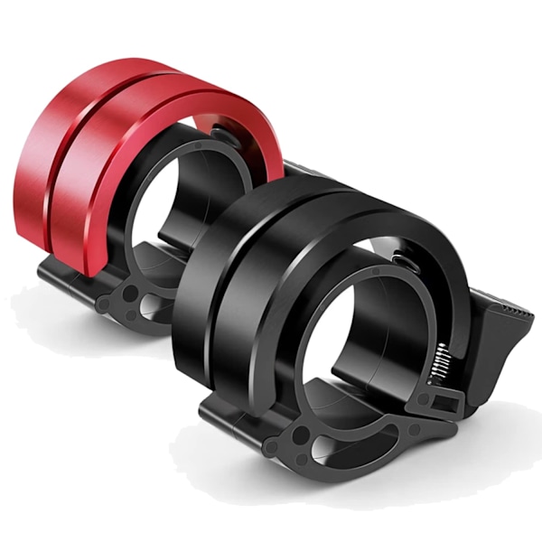 Cykelklokke 2 STK Aluminiumlegering Innovativ Cykelklokke med Høj Lyd Cykelstyr Kompatibel med 22,2-24 mm til Mountainbike Racercykel (W)