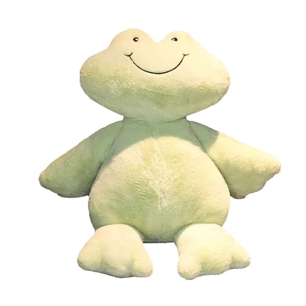 Mjuk Grön Tecknad Groda Plyschleksak