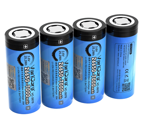 VariCore VC-2670 Li-ion-batteri 26650 med PCB, 3,7 V, 7000 mAh