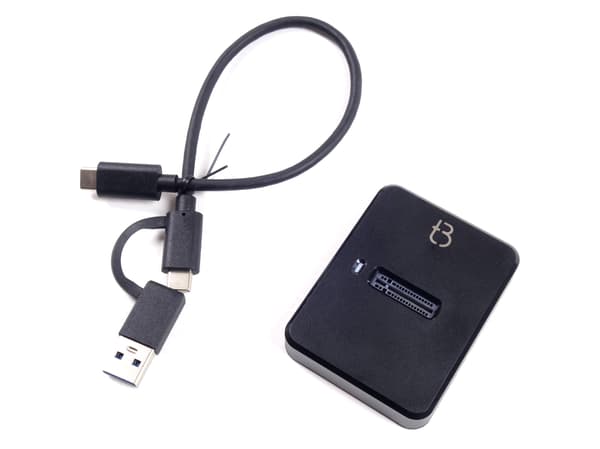 M.2 SATA SSD-hölje med USB-C 3.0 och USB-A-kabel, Plug and Play