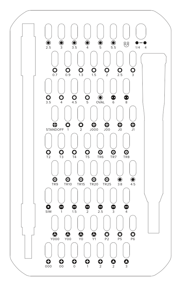 iFixit Mako skruvmejselkit med 64 precisionsbits