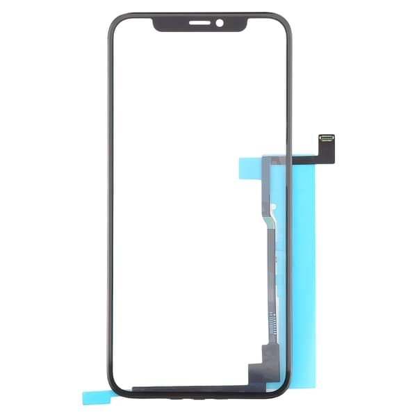 Skärmglas med touch + OCA-lim för iPhone 11 Pro, lång flex, utan IC