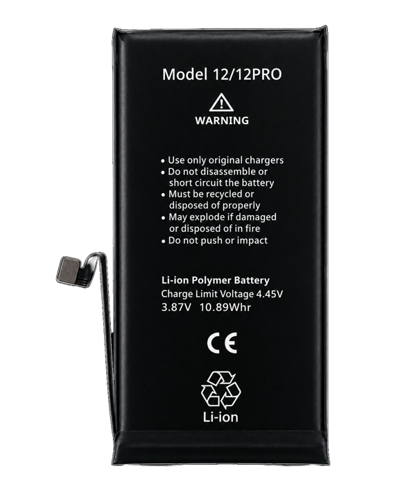 Batteri 3230 mAh High Capacity för iPhone 12/12 Pro, Diagnostic