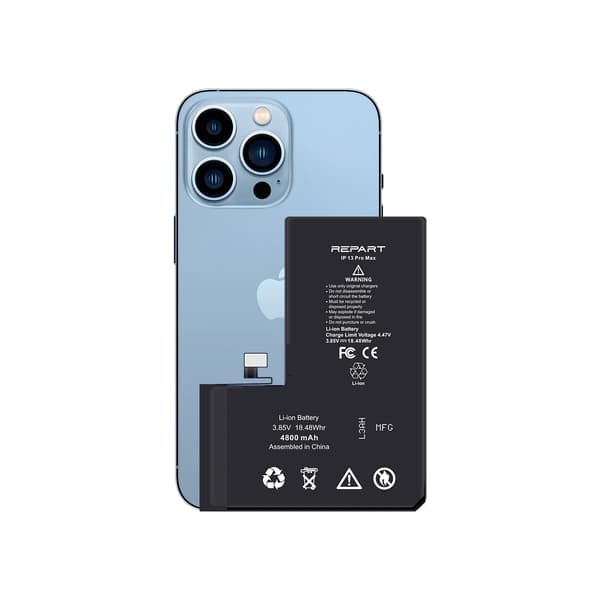 Batteri för iPhone 13 Pro Max 4800 mAh med högre kapacitet REPART