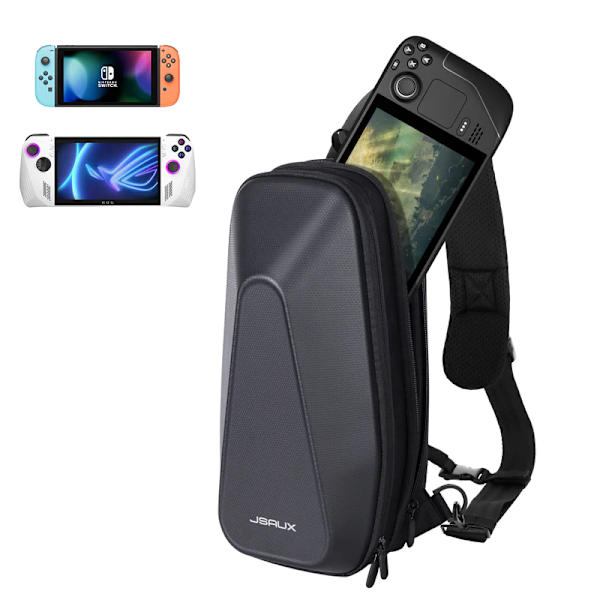 JSAUX ryggsäcksfodral för Asus ROG ALLY Steam Deck Nintendo Switch-konsol