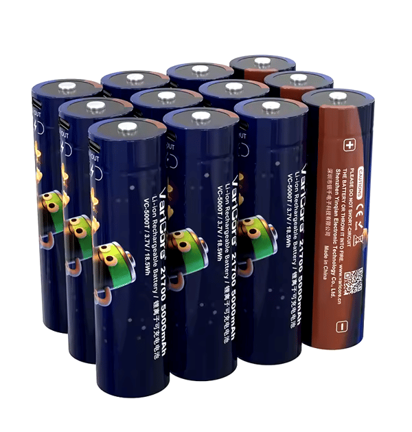 VariCore VC-5000T 21700 Li-ion-batteri 3,7 V 5000 mAh med USB-C