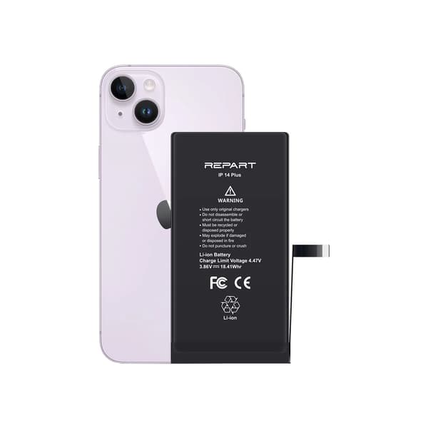 REPART-batteri till Apple iPhone 14 Plus, 4770 mAh, hög kapacitet