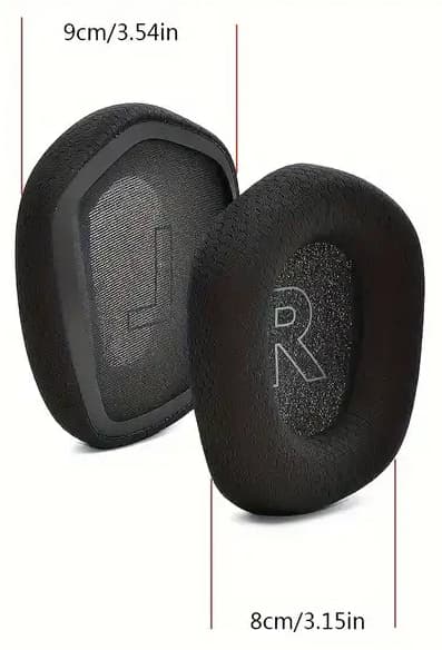 Öronkuddar i memoryskum för Logitech G733/G335/G535, svarta