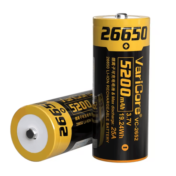 VariCore VC-2652 Plus 26650 Li-ion-batteri 3,7 V 5200 mAh