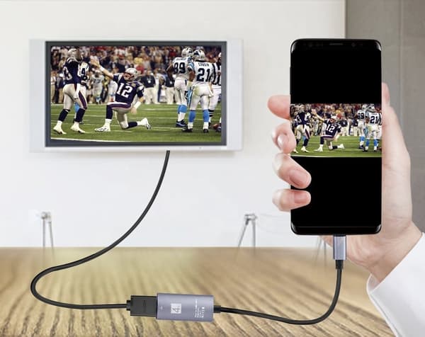 USB-C till HDMI-adapterkabel 4K 30 Hz, MHL, 15 cm