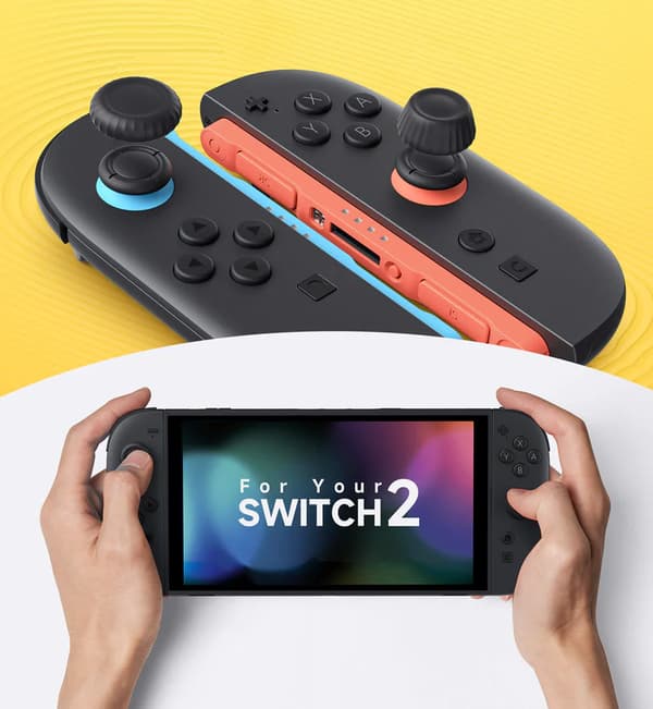 Joy-Con 6in1 JSAUX suddlock för Nintendo Switch 2 Svart