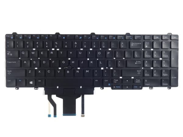 Bakgrundsbelyst tangentbord Dell Latitude E5570/E5580/E5590 QWERTY US