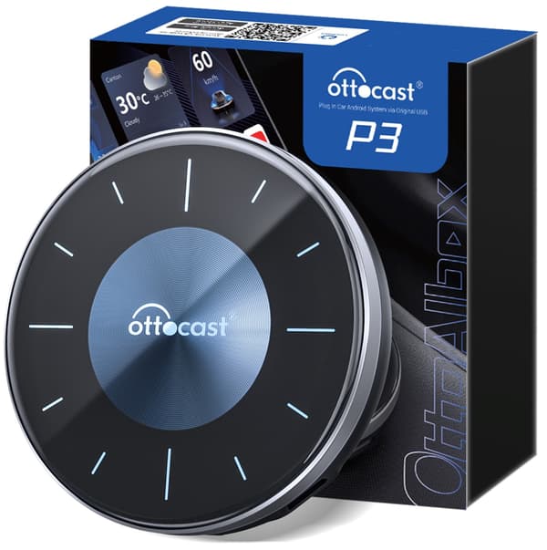 Ottocast P3 Trådlös adapter 8G/128G Carplay/Android Auto SIM-kort