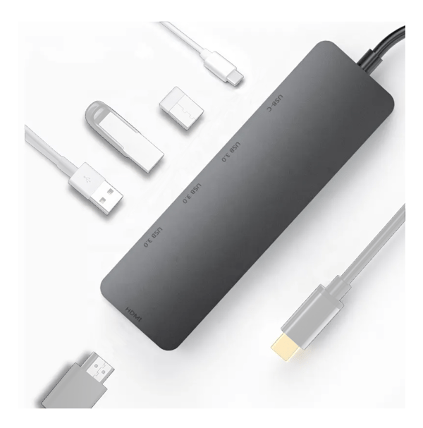 USB-C Hub Adapter med HDMI 4K, USB 3.0 och PD 60W