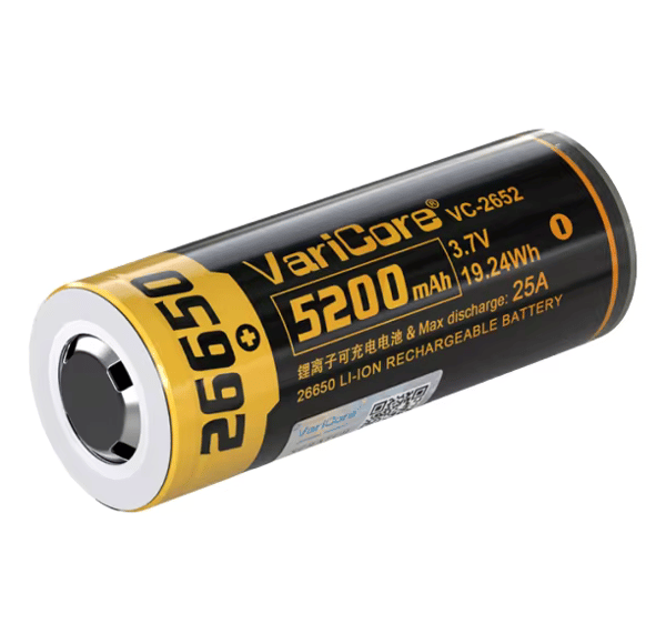 VariCore VC-2652 26650 Li-ion-batteri 3,7 V 5200 mAh