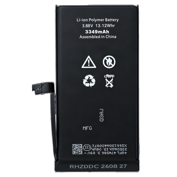 Ersättningsbatteri till Apple iPhone 15, 3349 mAh, Diagnostic, A2846/A3089/A3090/A3092