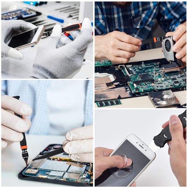 Precisionsverktygssats för elektronik, 27 delar – iPhone, Samsung, Huawei, Xiaomi