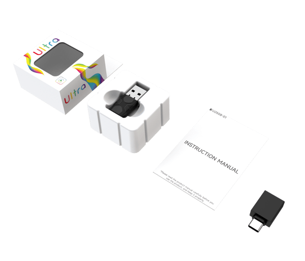 Carlinkit Mini Ultra 2 trådlös adapter för Apple CarPlay och Android Auto, USB/USB-C