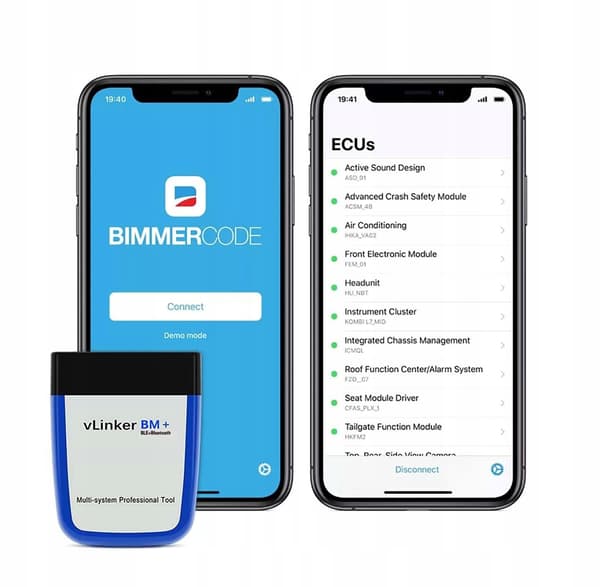 Vgate vLinker BM+ OBD2-diagnosverktyg för BMW, Bluetooth 4.0, Android/iOS