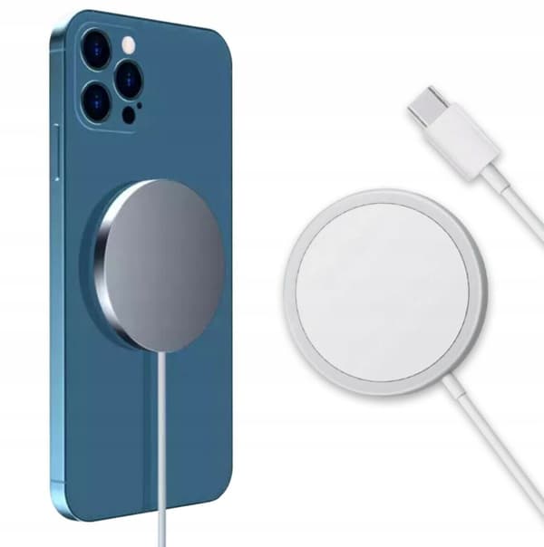 Magnetisk trådlös laddare för iPhone 8–13, USB-C, 15 W, 1 m