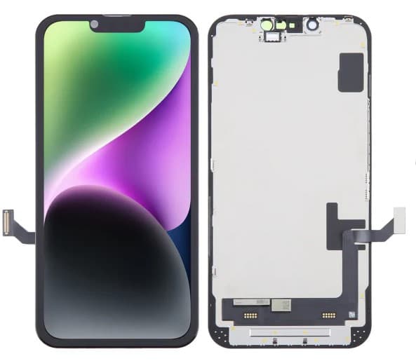 Display för Apple iPhone 14, Hard OLED med utbytbart IC-chip