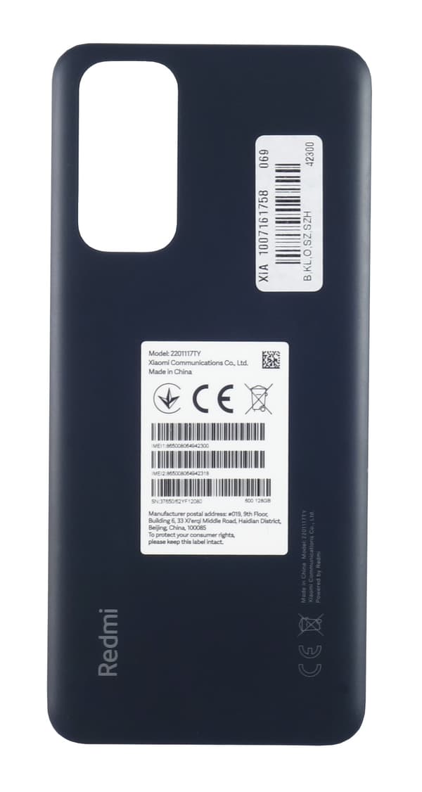 Originalt bakstycke till Xiaomi Redmi Note 11 – grå klapplucka