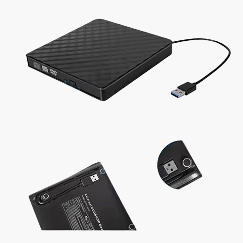 Extern CD/DVD-brännare USB-C, USB 3.0, för PC och laptop, portabel