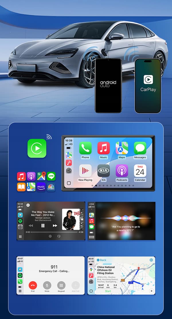 CarlinKit Mini SE X2air Apple CarPlay Android Auto Trådlös adapter
