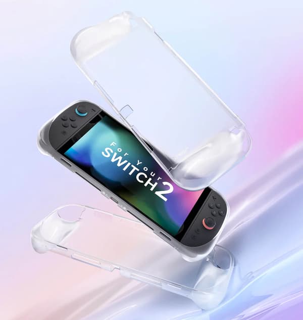 TPU-skyddsfodral Transparent överlägg JSAUX för Nintendo Switch 2-konsol