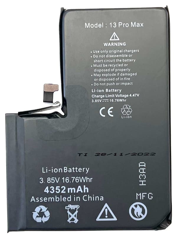 Batteri till Apple iPhone 13 Pro Max 4352 mAh