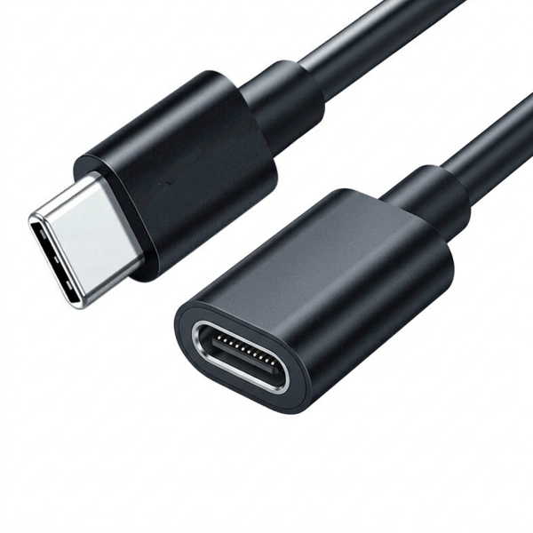 USB-C hona till USB-C 3.1-kabel, PD 60W, 10 Gbps, 2 m, svart