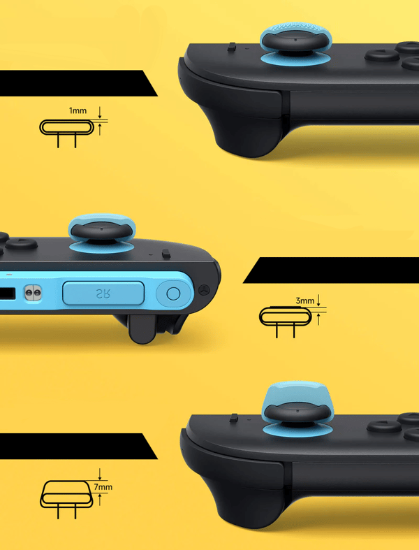 Joy-Con 6in1 JSAUX suddlock för Nintendo Switch 2 konsol Färgade