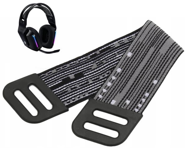 Pannband Gummikåpa för Logitech hörlurar G733 G335 Grå