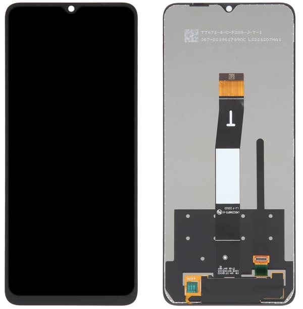Original LCD-display med pekskärm för Xiaomi Redmi 12C 22120RN86G, renoverad