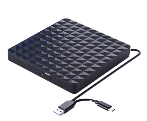 Extern CD/DVD-brännare USB-C, USB 3.0, för PC och laptop, portabel